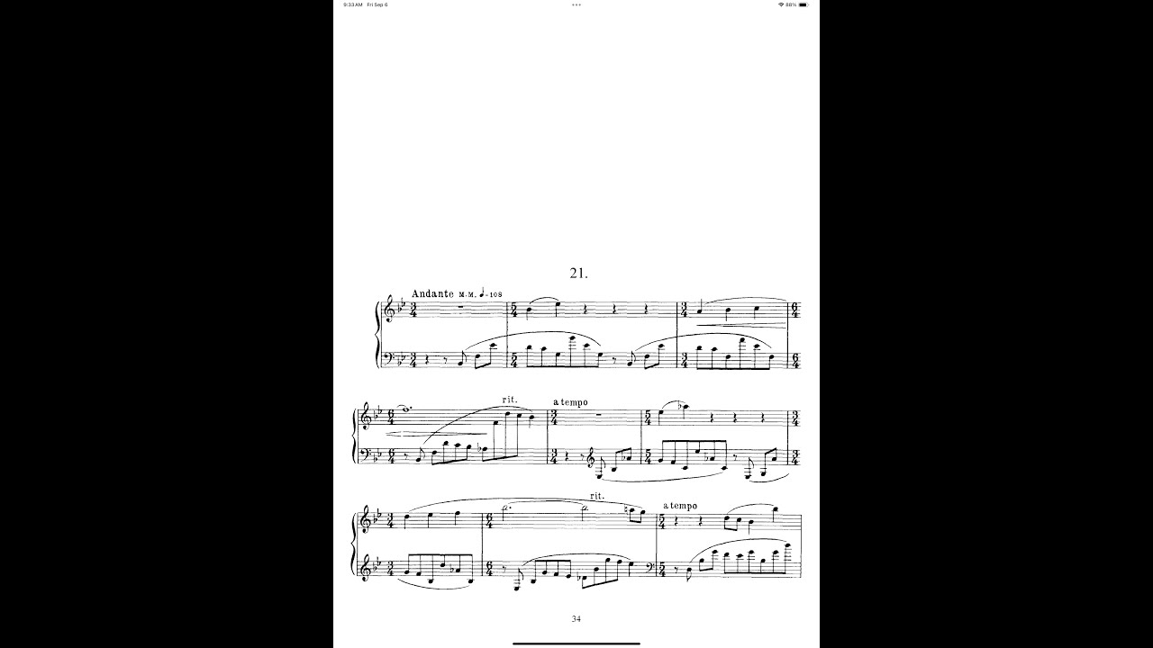 Scriabin Prelude Op 11 no 21
