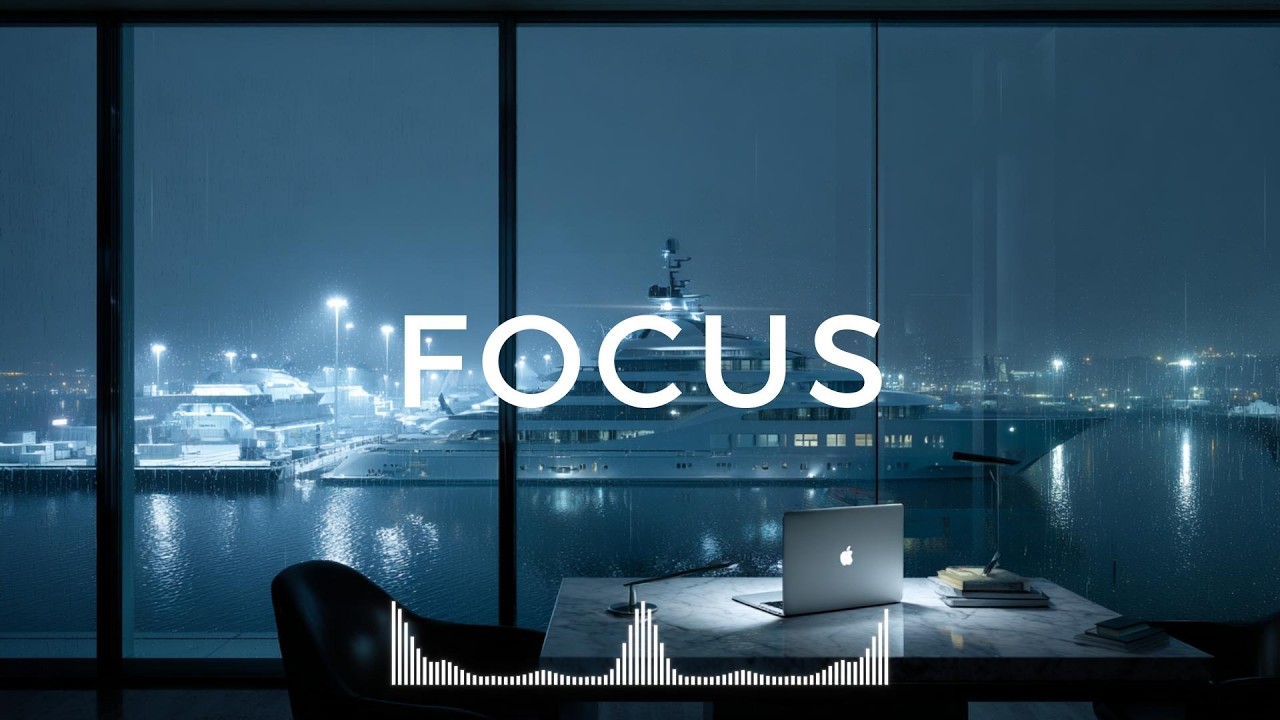 Deep Focus for High Performers 🎧 Luxury Penthouse Ambience | Work, Study, Concentration