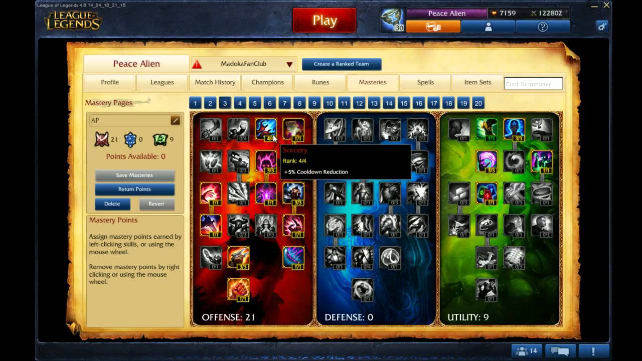 Zilean Runes/Masteries S4