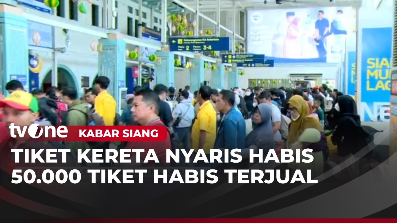 50 Ribu Tiket Kereta telah Terjual untuk Keberangkatan dari St Pasar Senen | Kabar Siang