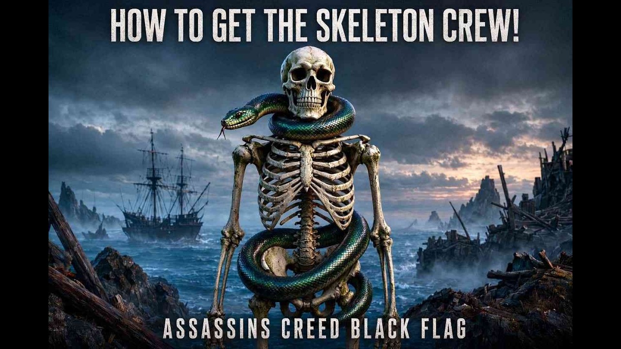 How to get the skeleton crew skin for Assassins Creed Black Flag Resynced- 100% Walkthrough