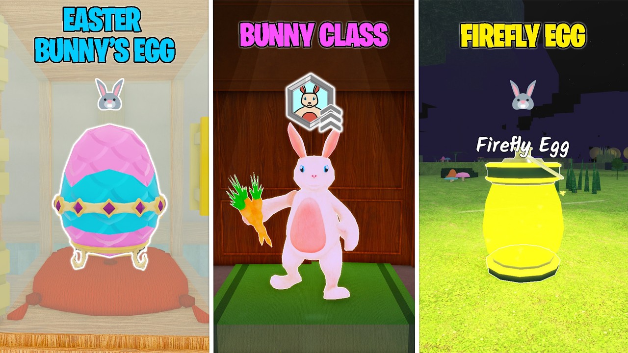 Finding Easter Bunny & Firefly Eggs + New Bunny Class in 99 Nights!