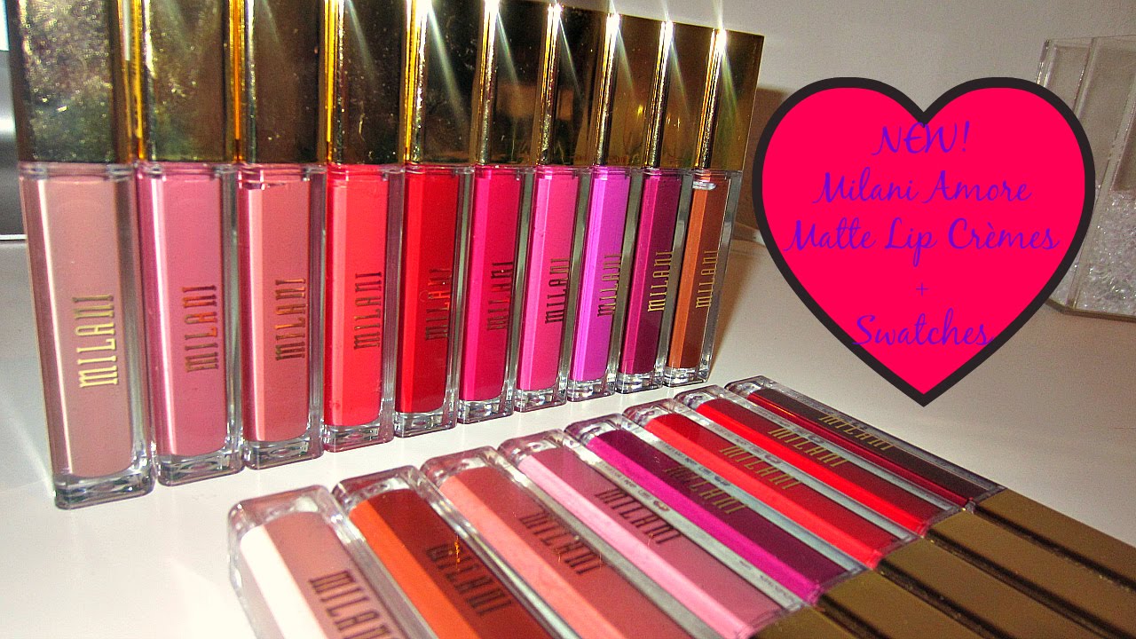 NEW 2016! Milani Amore Matte Lip Crème+ Swatches [PART I!]