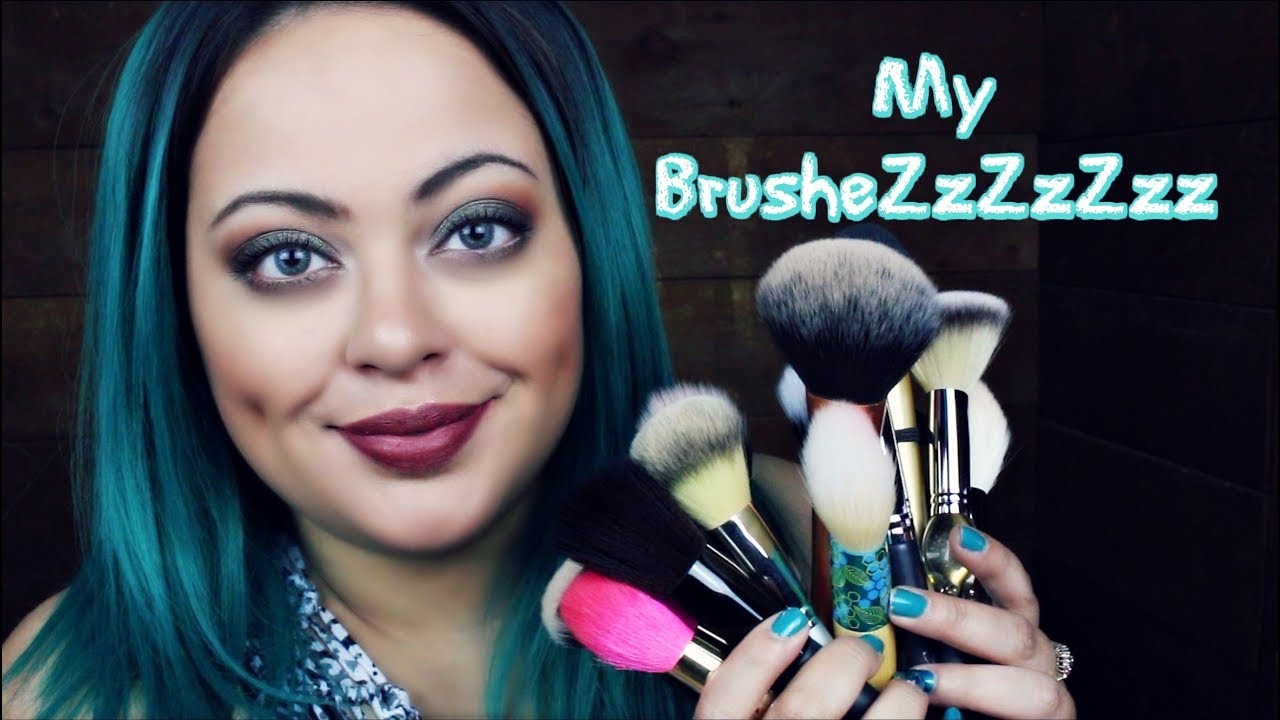 ASMR| NEW Hair - DonaLoveHair & My Makeup Brushes w/ mic brushing!!!