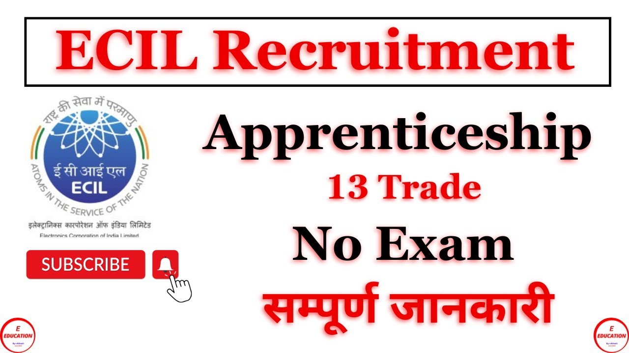 Apprenticeship Training in ECIL 2025 II ECIL Apprentices Training for ITI Trade -Fitter, Electrician