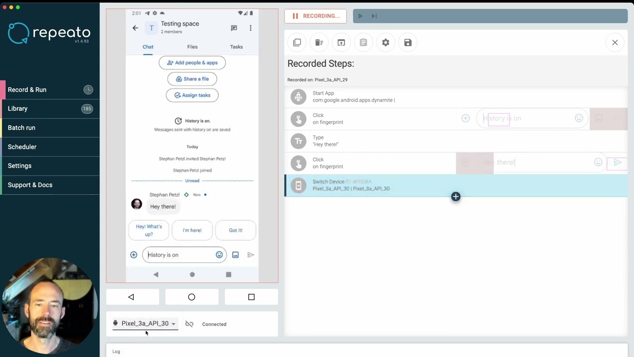 How to Switch Between Devices (or Users) Within a Single Test Run