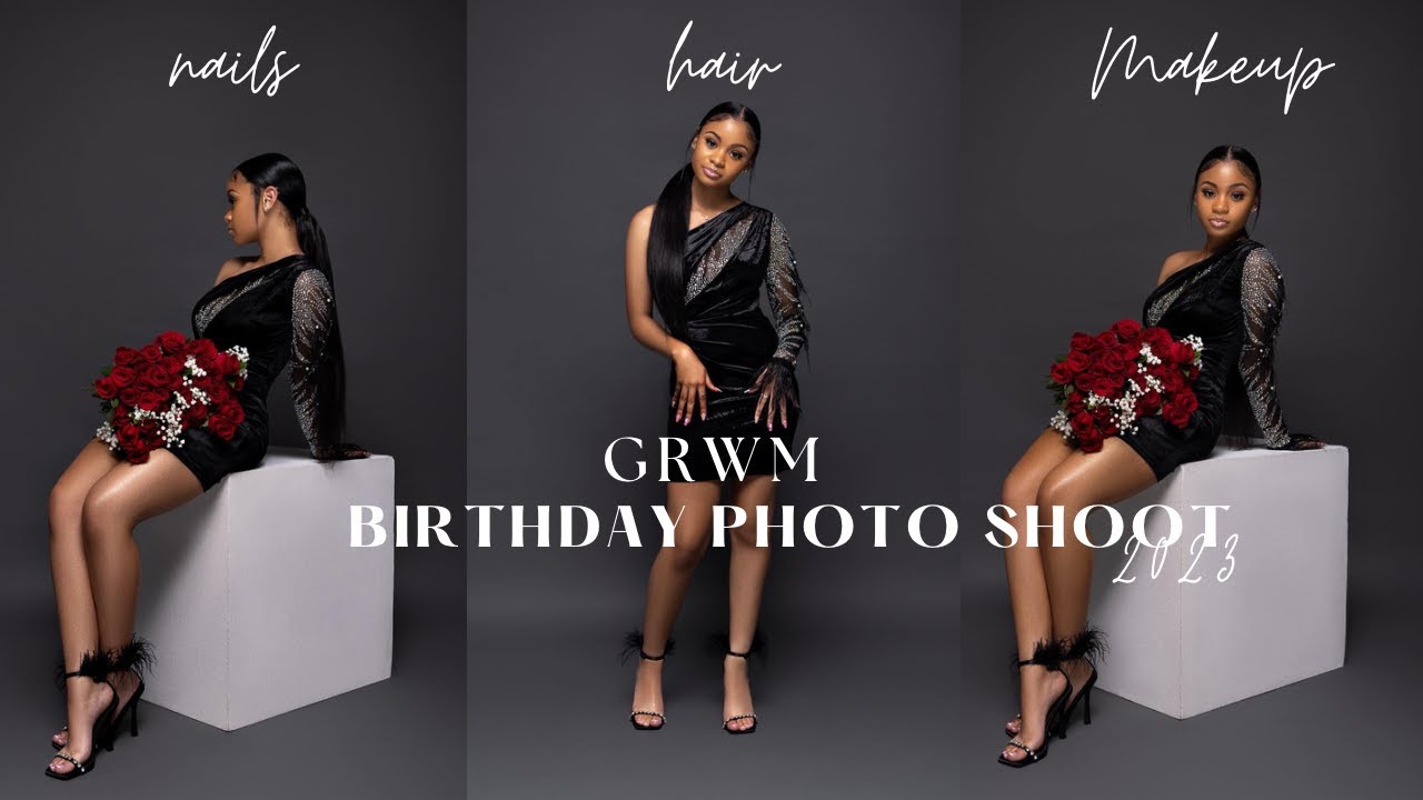 VLOG/GRWM: My Birthday Photoshoot 2023 (hair, nails, makeup, shopping) etc...