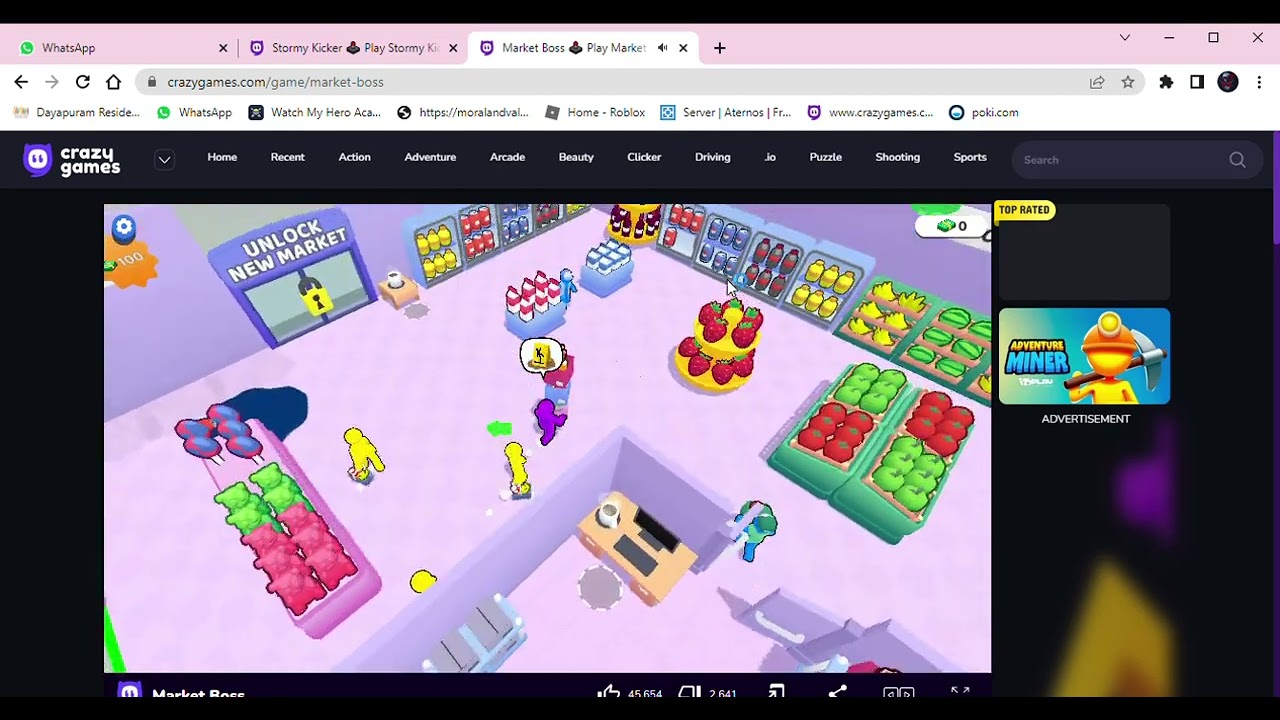 market boss   a little tour of my supermarket (crazygames site link in description)