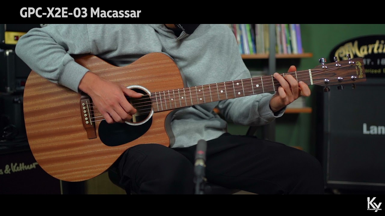 마틴 GPC-X2E-03 Macassar X 시리즈/ Martin X series