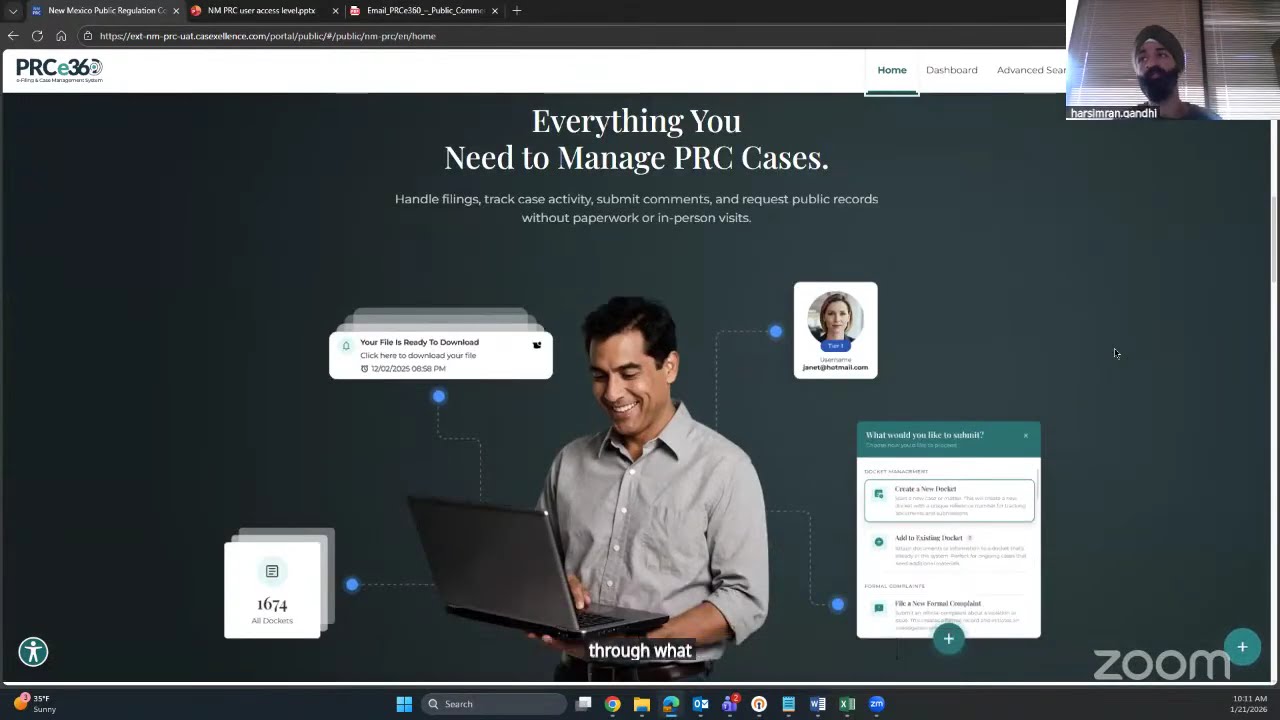 NMPRC Special Open Meeting | PRCe360 Live Demo | January 21, 2026