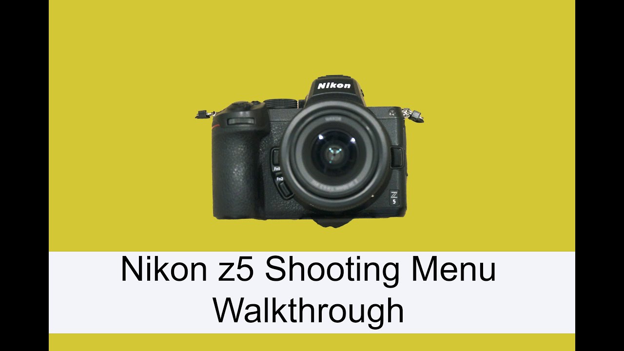 Обзор меню съемки Nikon Z5