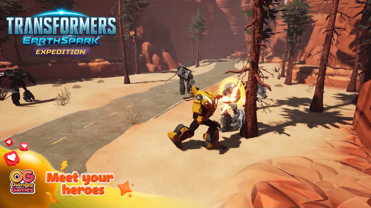 Вступите в бой, как храбрый Бамблби, в игре TRANSFORMERS: EARTHSPARK - Expedition.