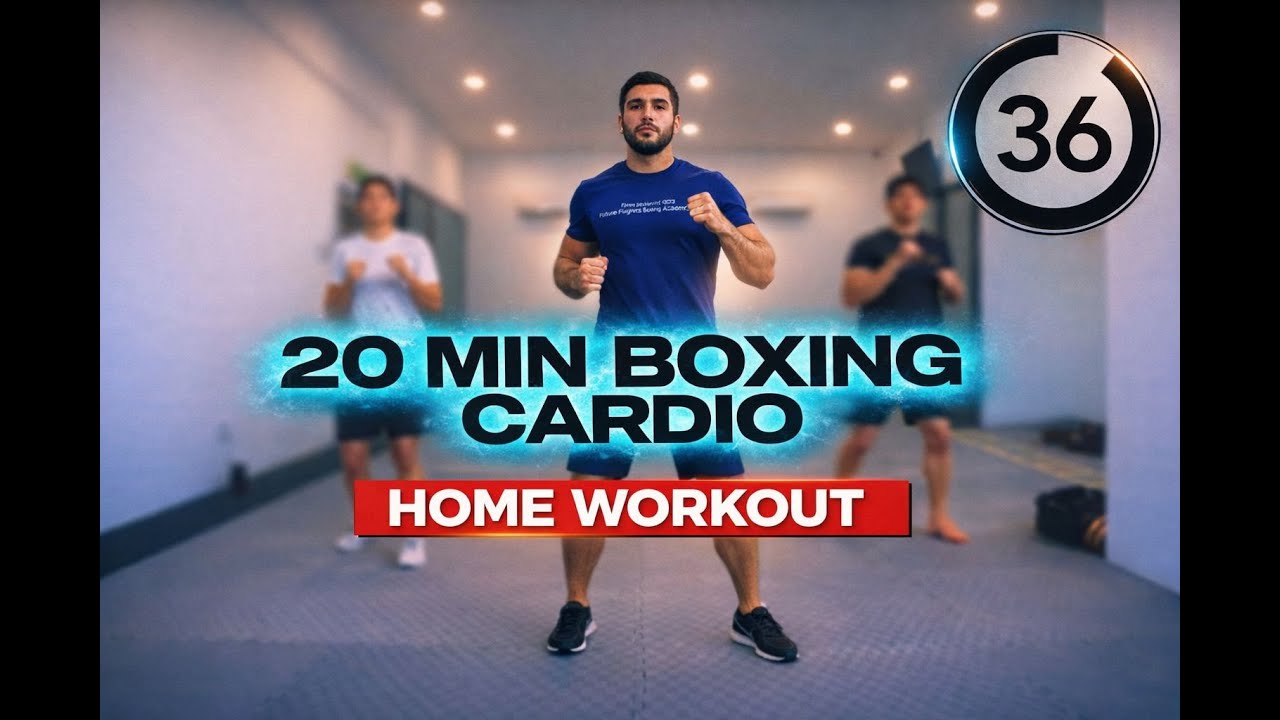 20 MIN BOXING CARDIO HOME WORKOUT |Train with Davron