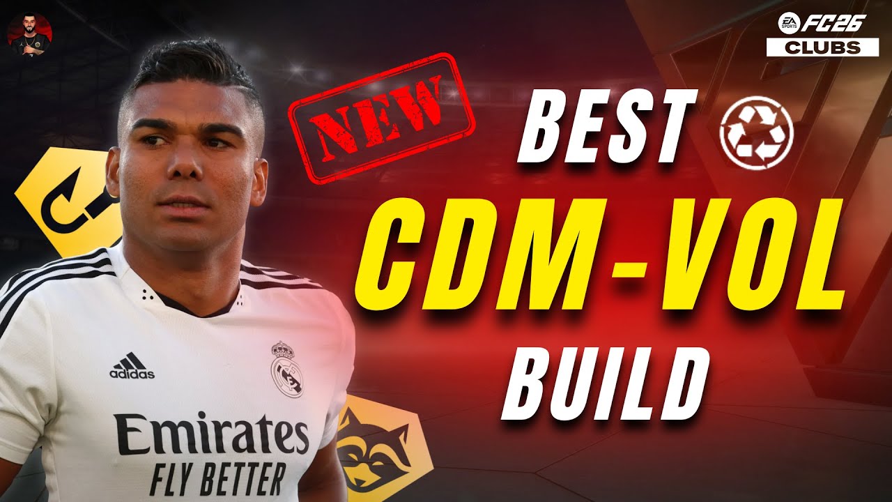 MELHOR BUILD DE VOLANTE (Arqu&eacute;tipo COMPASSO) ⚡ CDM N&Iacute;VEL 1, 30, 50 & 60 | EA FC 26 CLUBS
