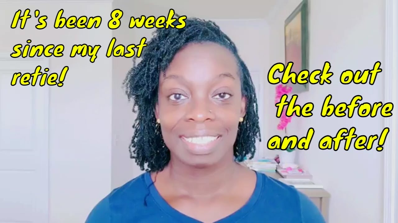 My Sisterlocks Retie after 8 Weeks | A Before and After...