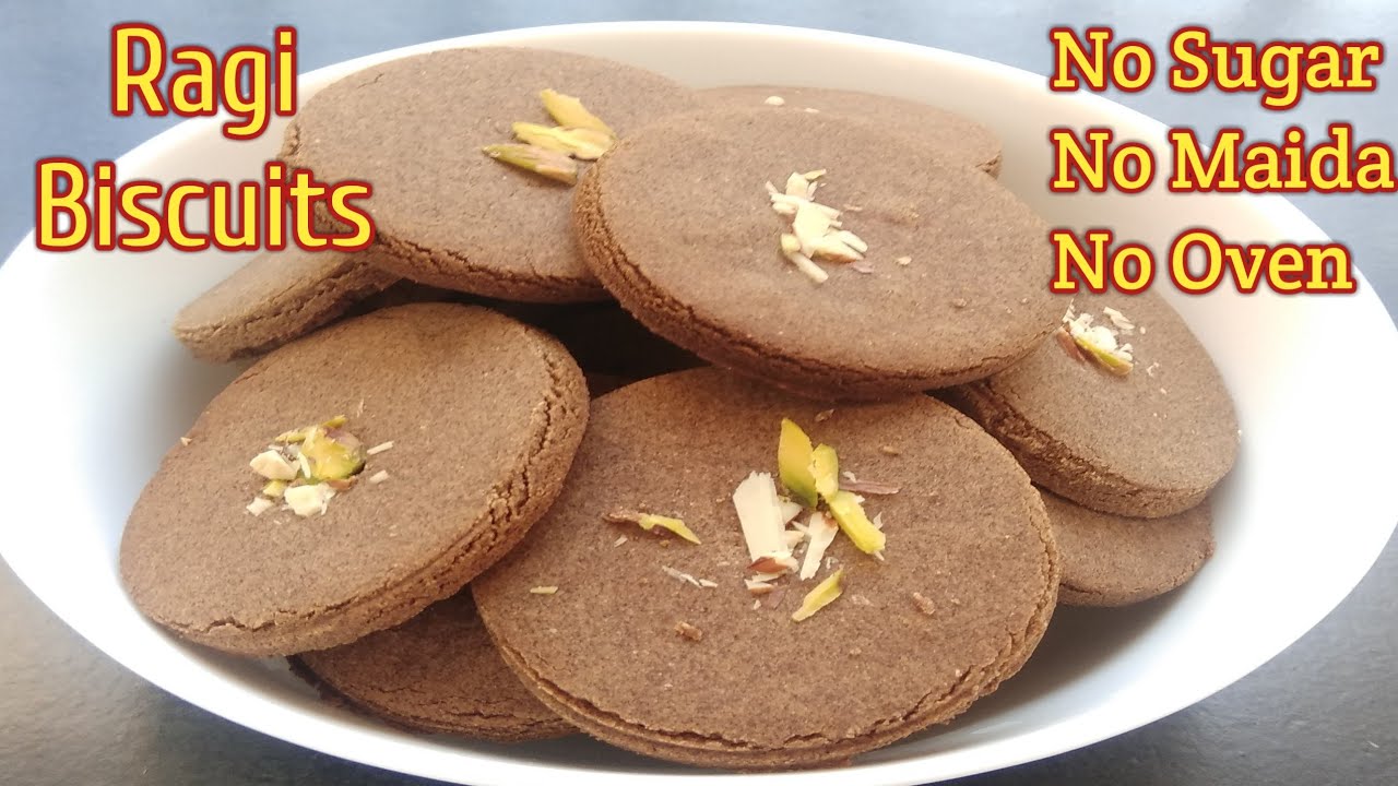 రాగి పిండి, బెల్లంతో Healthy Biscuits | Ragi Biscuits recipe in Telugu | No Sugar | Millet Cookies