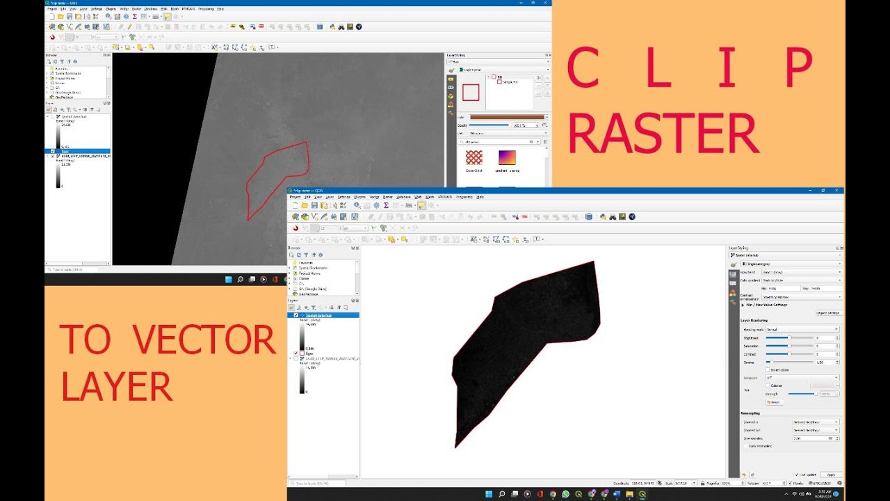Clip Raster data (.TIF) with a Polygon (shapefile) in QGIS