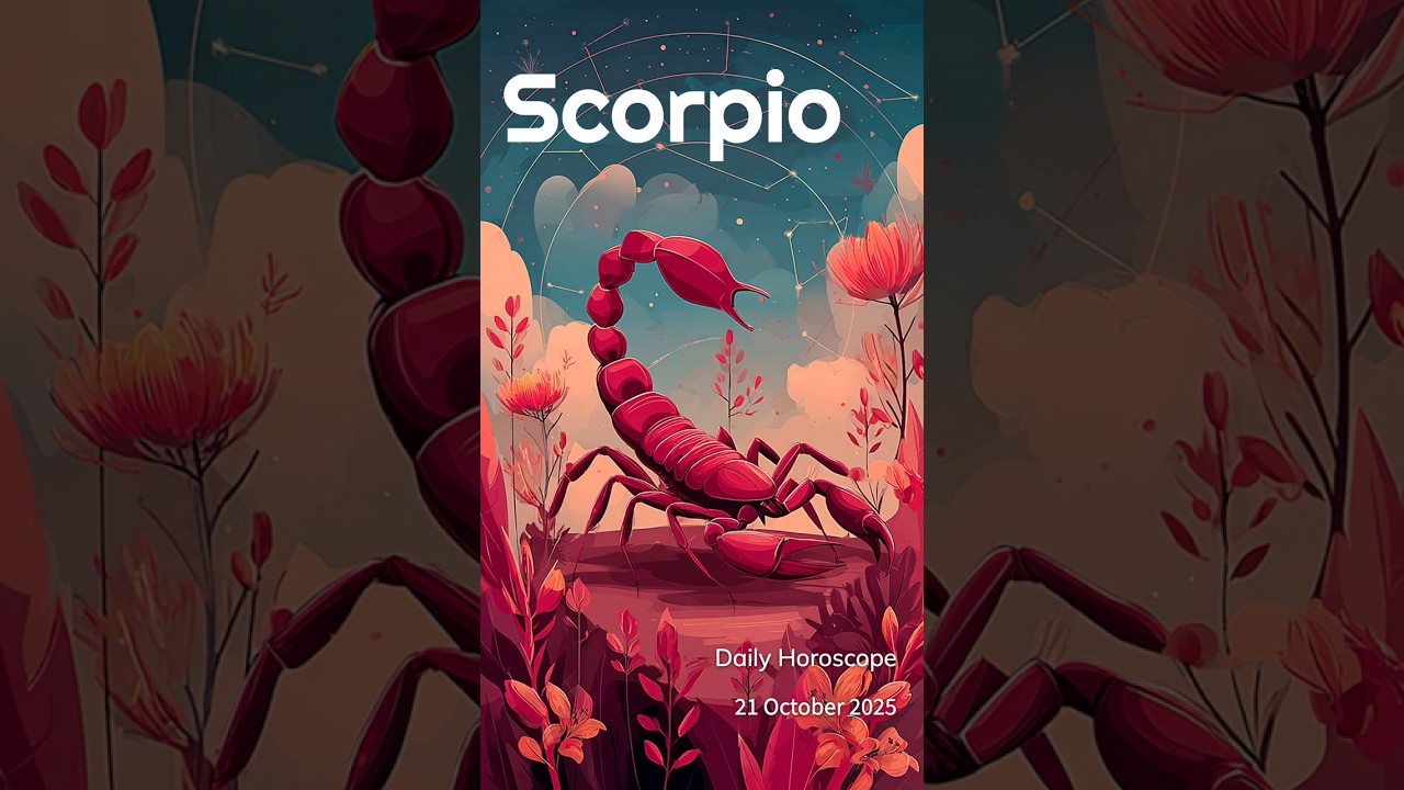 Scorpio Daily Horoscope – 21 October 2025