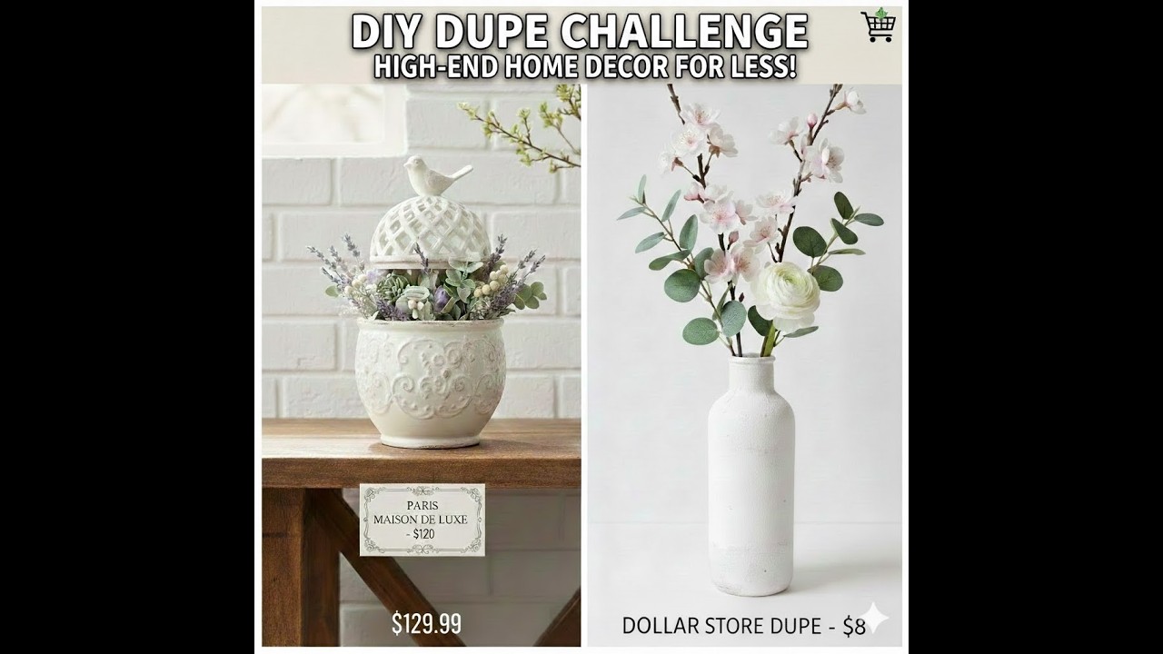 High End Decor Duped with Dollar Store or Thrifted Items