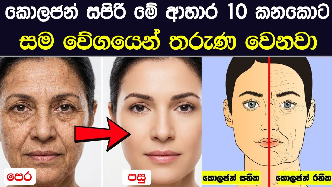 සම වේගෙන් තරුණ කරන - කොලජන් සපිරි ආහාර 10