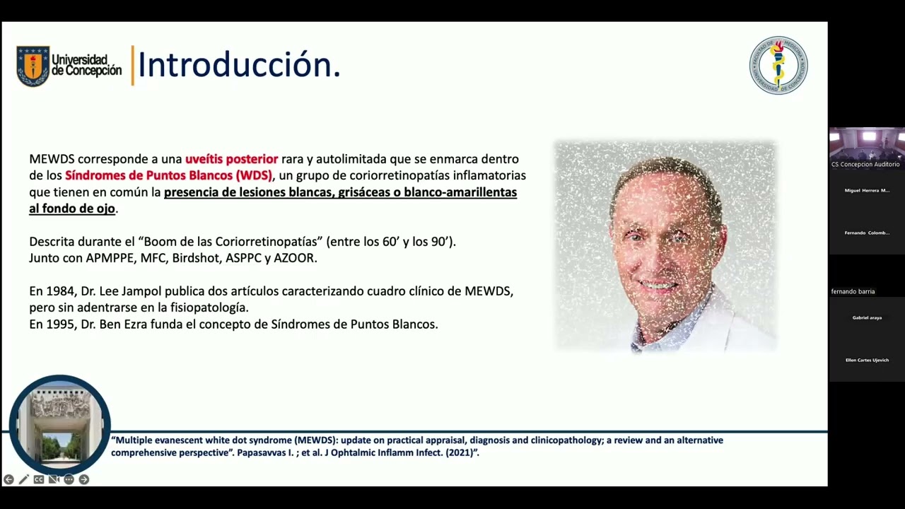 Sindrome de Multiples puntos Blancos Evanescentes MEWDS
