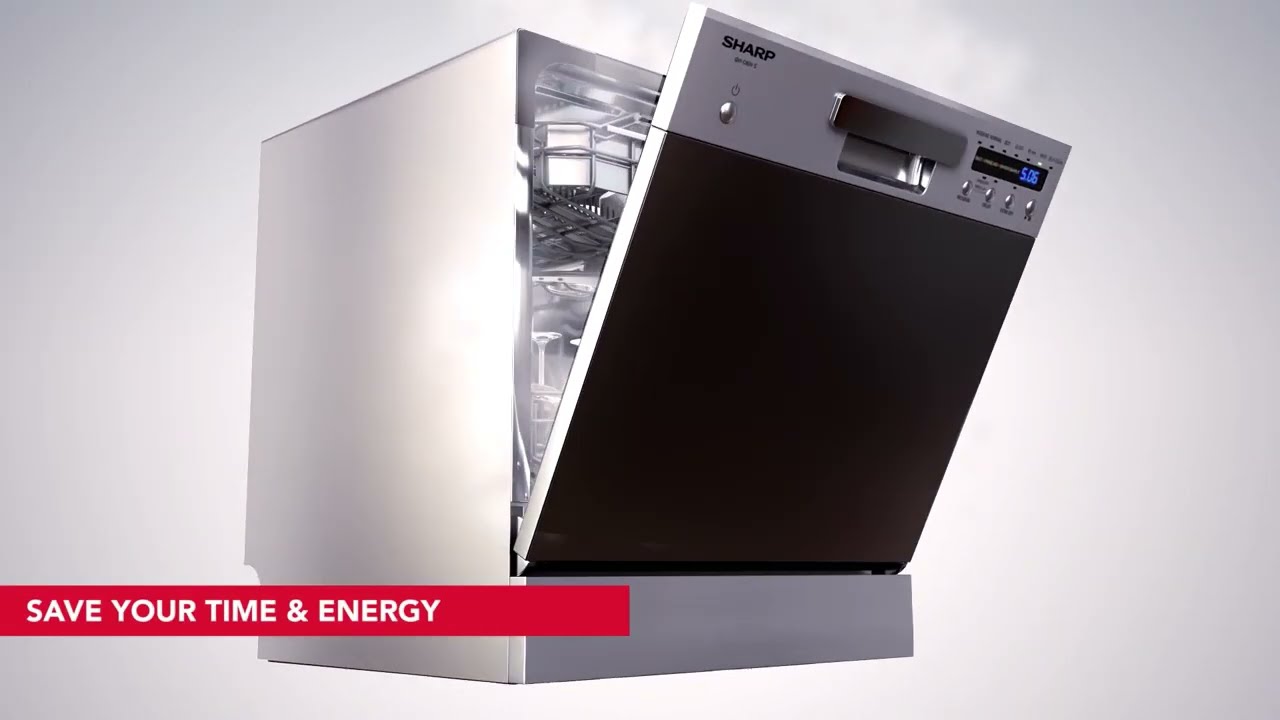SHARP Countertop Dishwasher (QW-C80N-S)