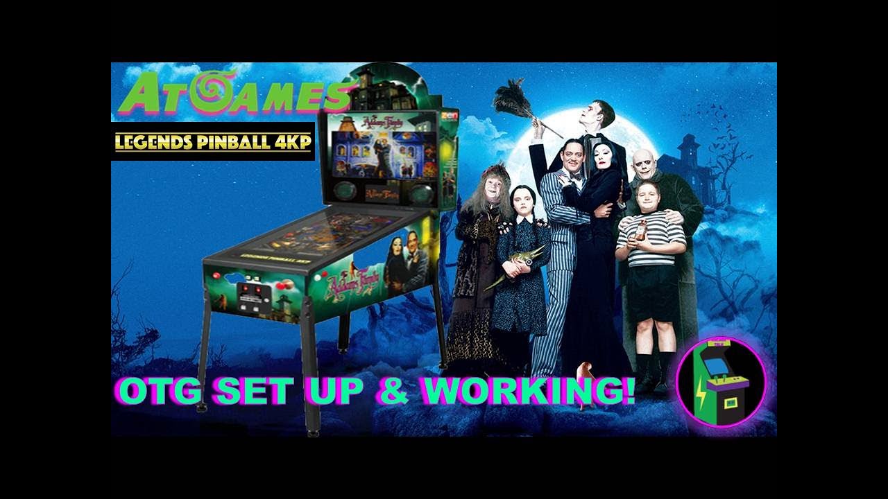 Atgames 4K Pinball: The Addams Family - Got OTG Set Up!