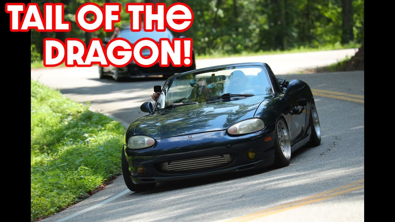 350hp Turbo Miata - Tail of the Dragon (gtx2860r) (burble tune)