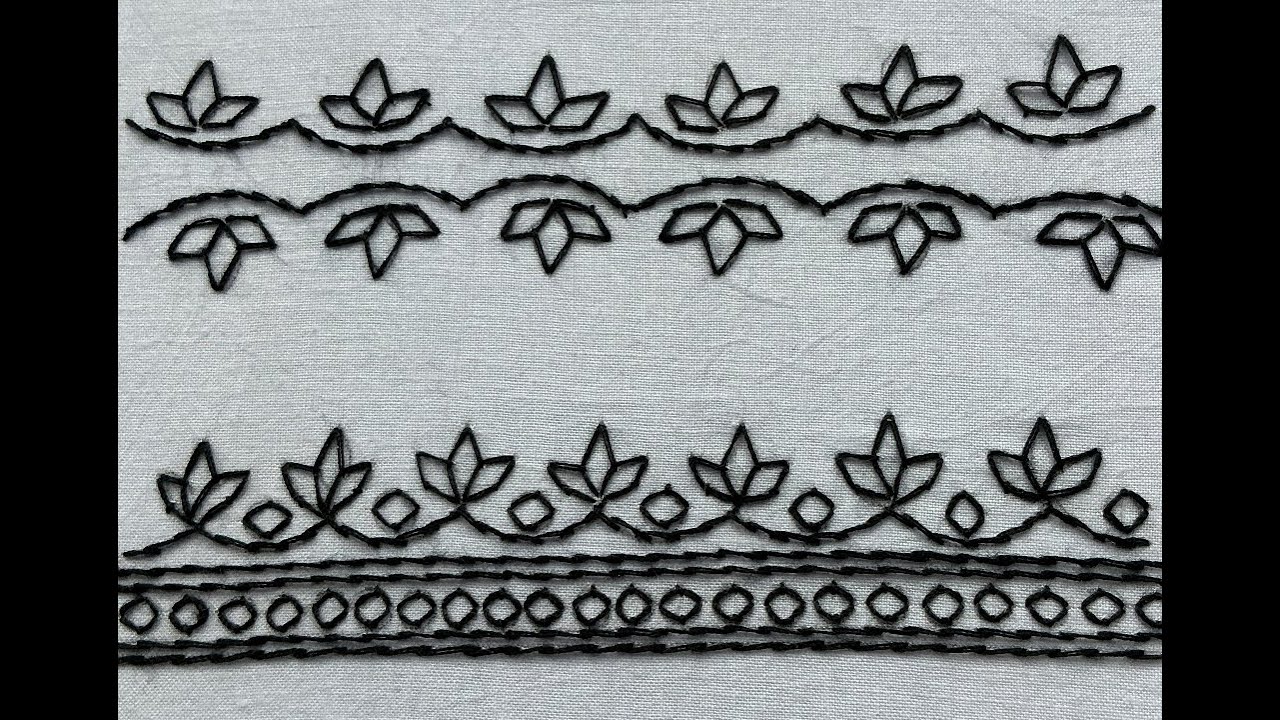 Kashmiri Embroidery Stitches Borders Complete Video