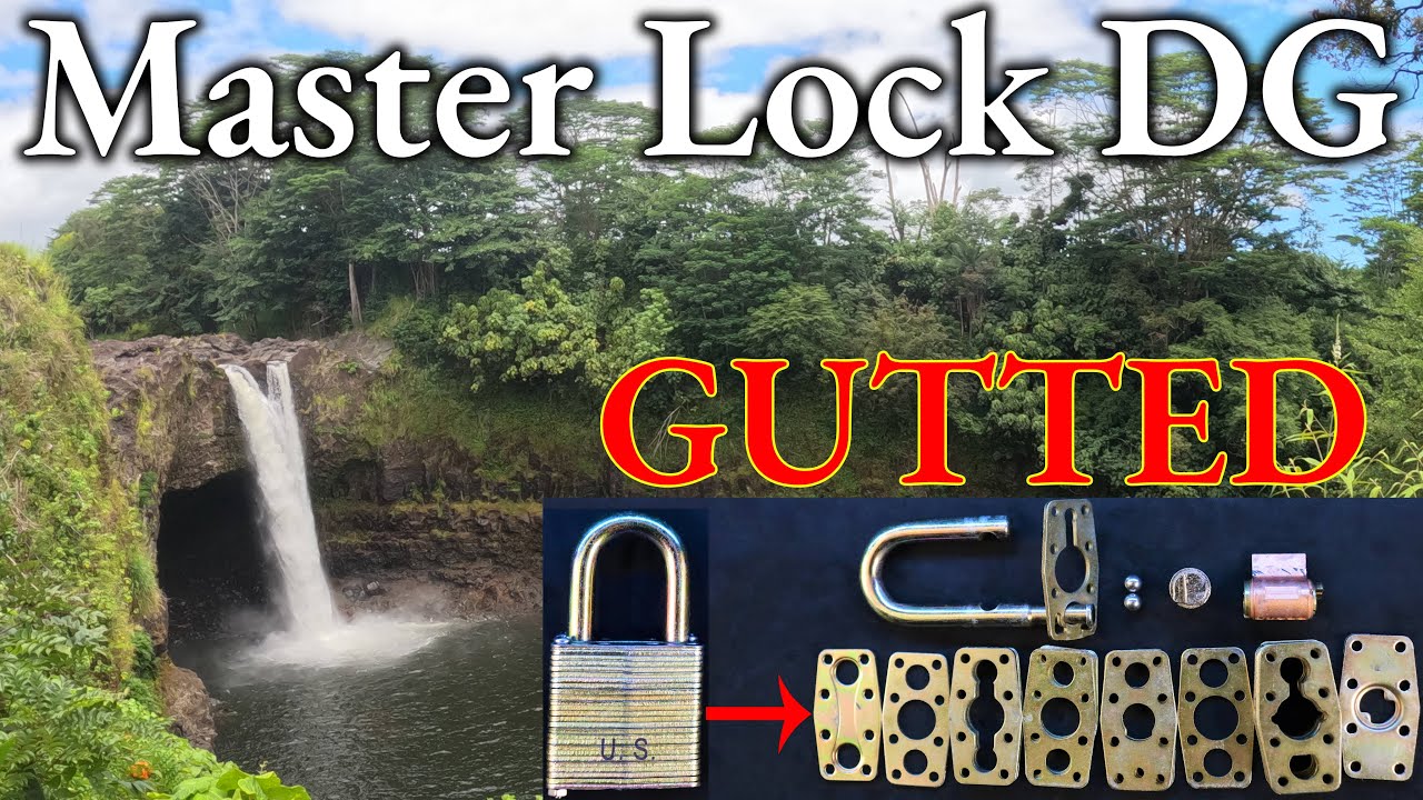 272) Master Lock DG Picked and Gutted at Rainbow Falls, Hawaii