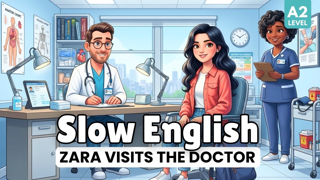 Zara Visits The Doctor | Simple English Story (A1–A2)