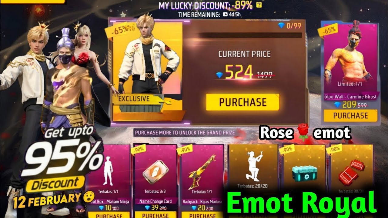 Velentine day special Rose emot,mistory 🌹shop kab aayega 🤔 Tonight update Free fire 🔥 Magic' cube 