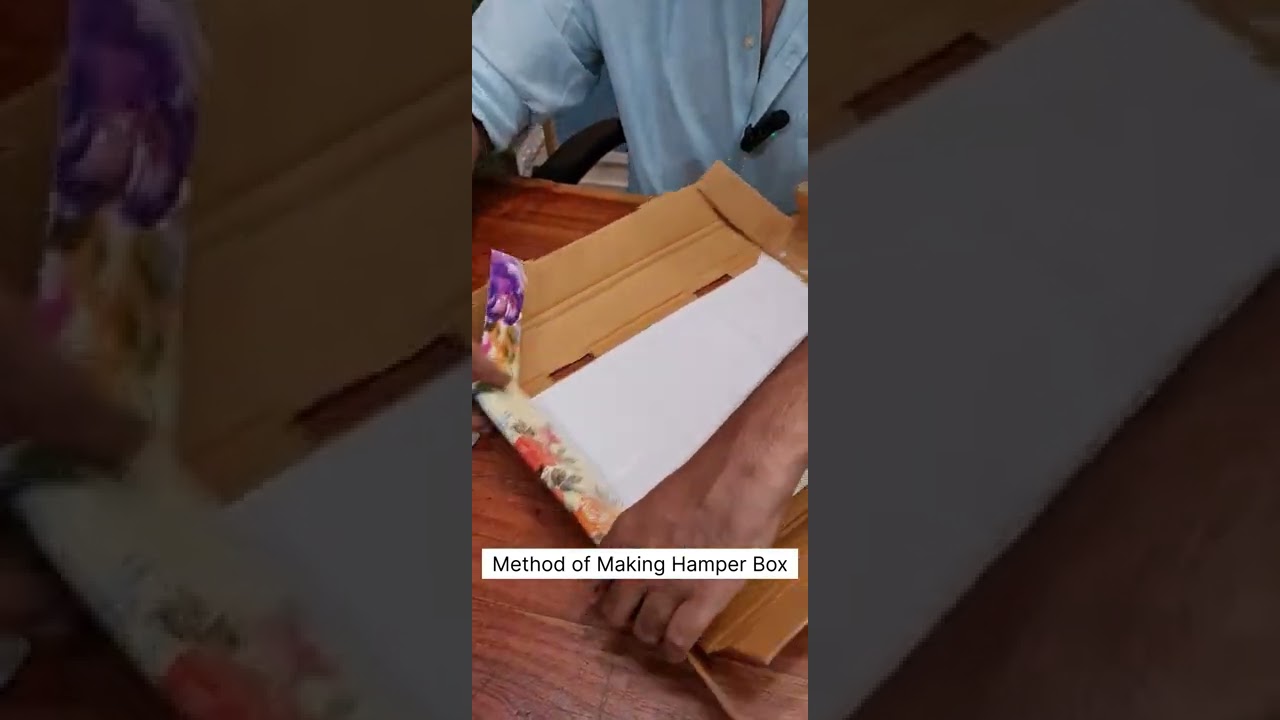 satyam kraft folding hamper box process how to make