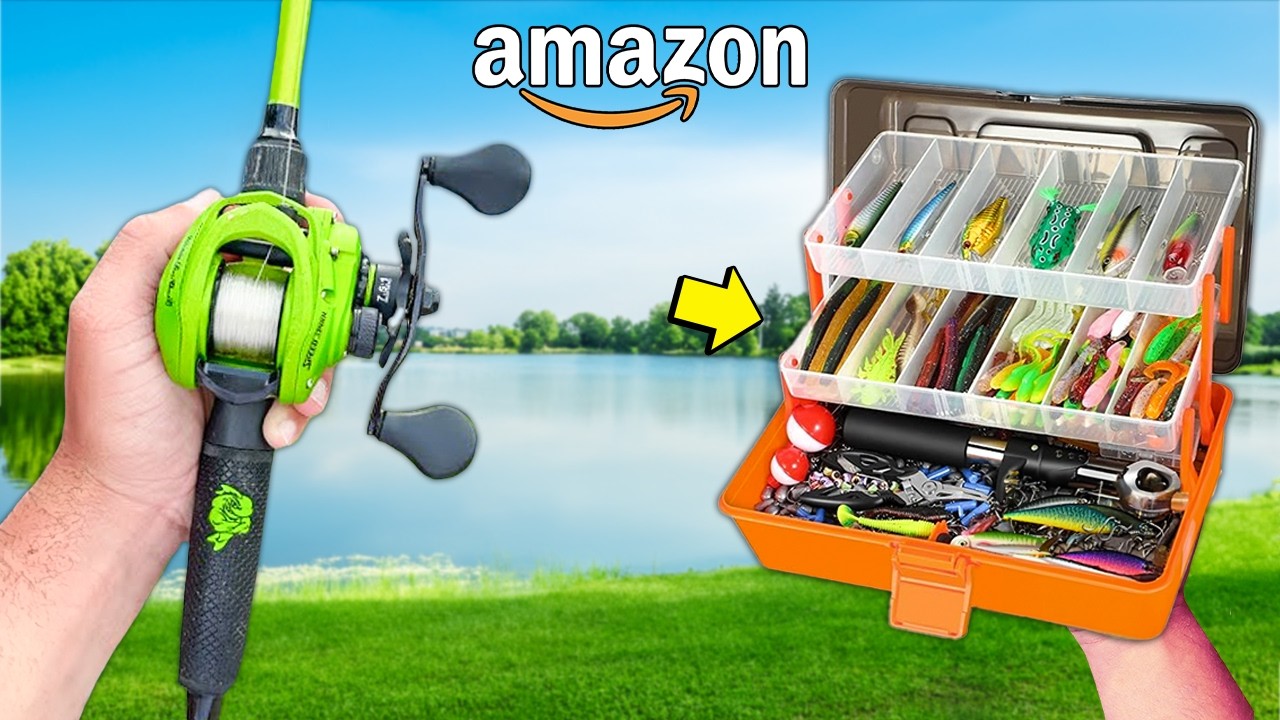 Fishing w/ Amazon Budget Fishing Kit! (WORTH IT?!)