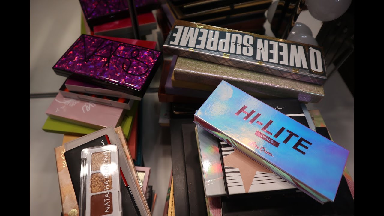 DECLUTTERING DELLE MIE PALETTE OCCHI (E VISO) | als glam