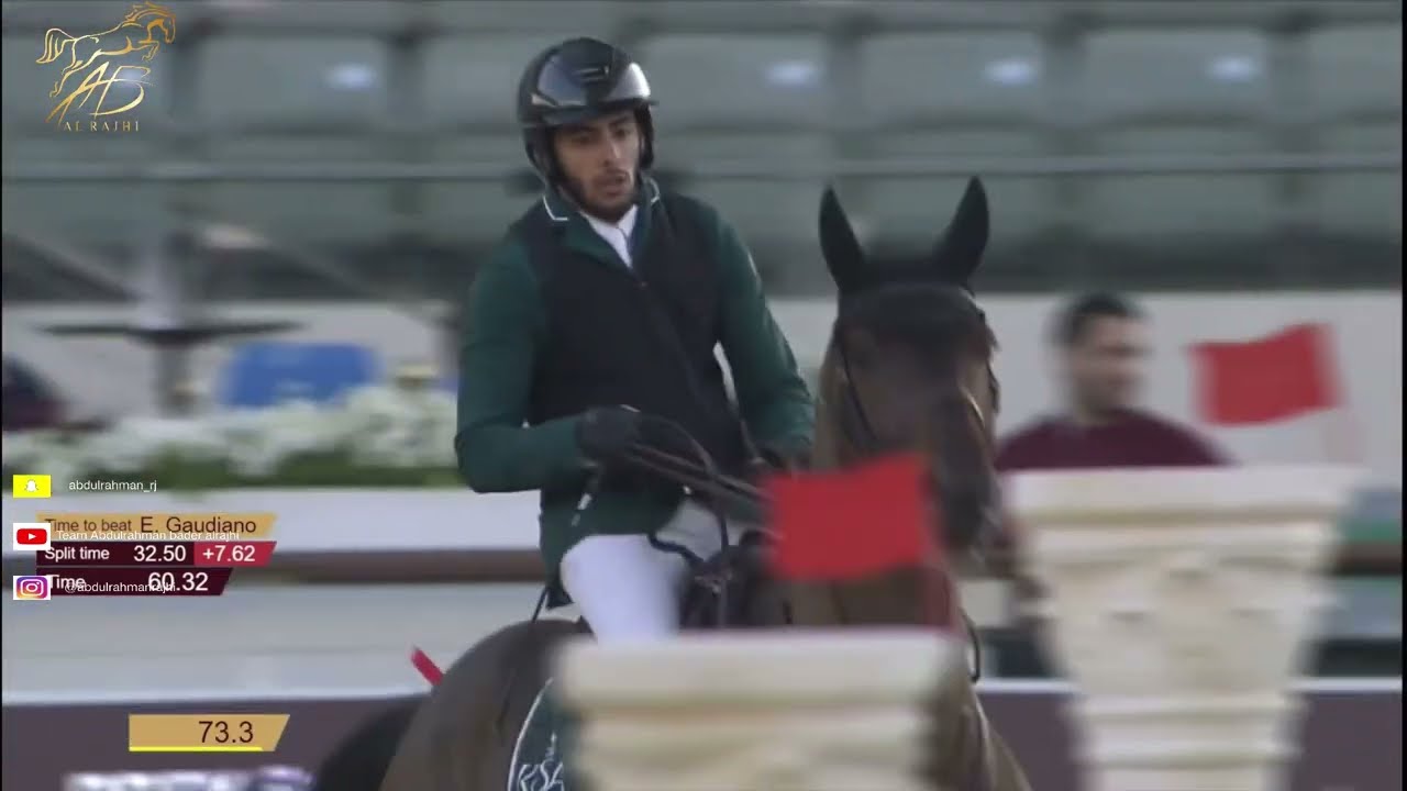 مشاركة الفارس عبدالرحمن الراجحي بطولة CSI3*-Doha 2026/1/23‏ ‏الجواد Lorenzo ES 