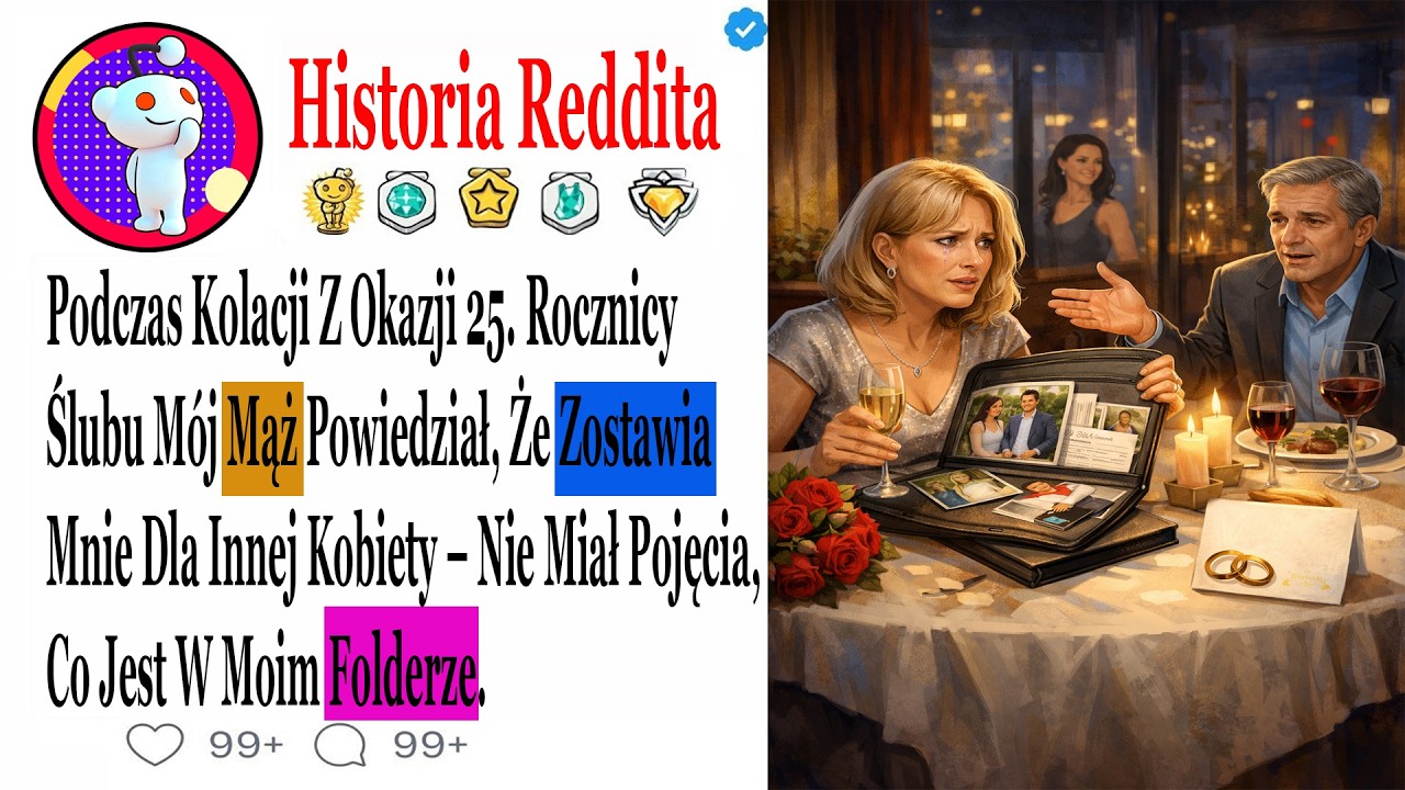 Podczas Kolacji Z Okazji 25. Rocznicy Ślubu Mój Mąż Powiedział, Że Zostawia Mnie Dla Innej Kobiety..