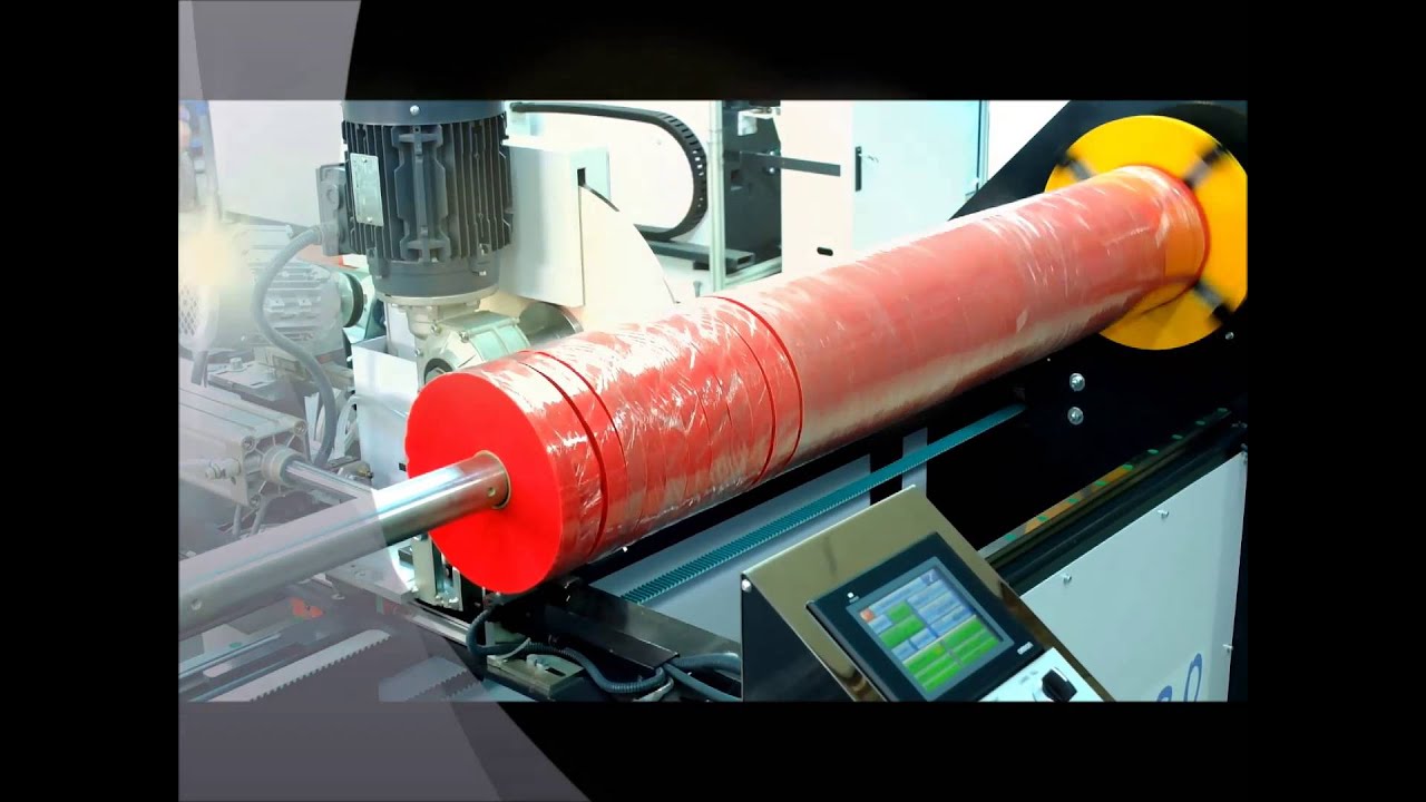 Cortadora de rollos automática   para telas, pvc y gomas.