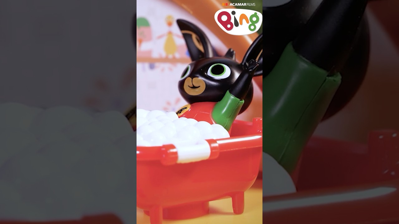 That's a bubbly bath, Bing! | Toy Stop Motion | Bing's Playhouse
