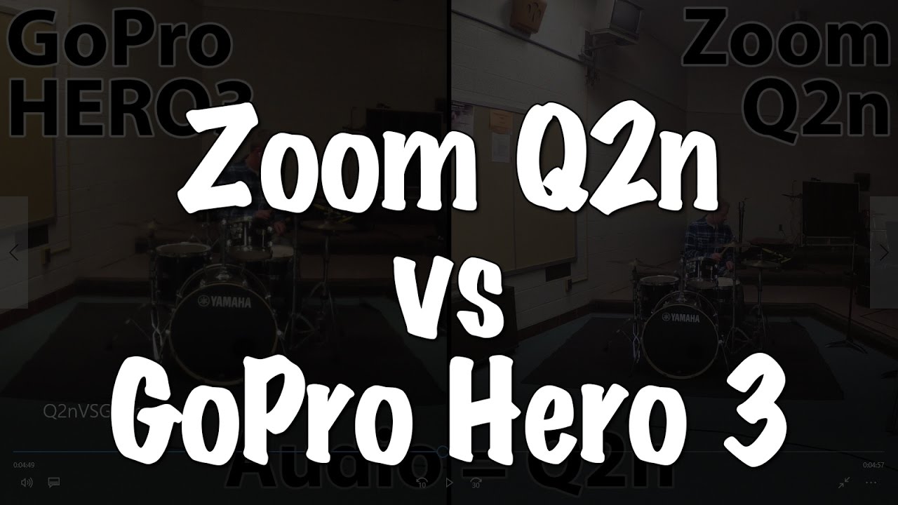 Zoom Q2n VS GoPro Hero 3 & Zoom H6