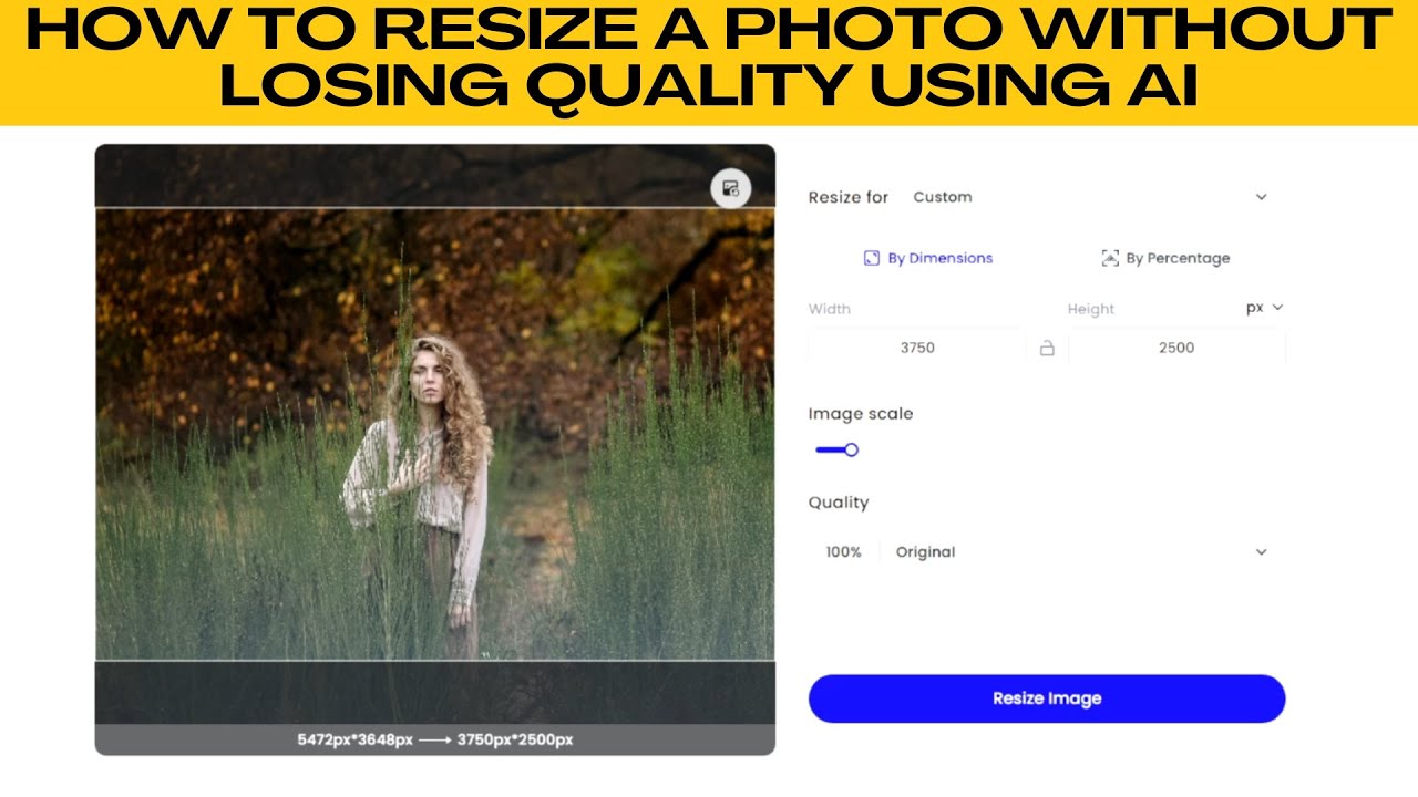 How to Resize a Photo Without Losing Quality Using AI