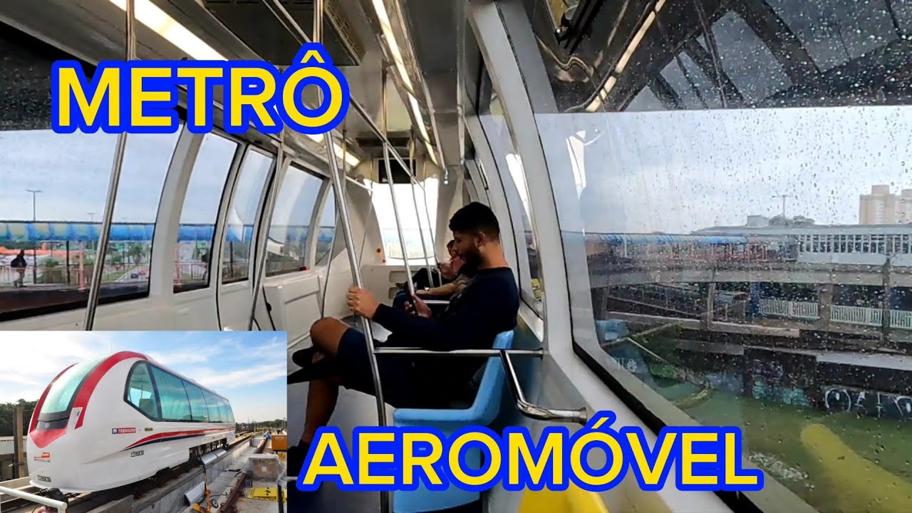 METRÔ E AEROMÓVEL. AEROPORTO DE PORTO ALEGRE.