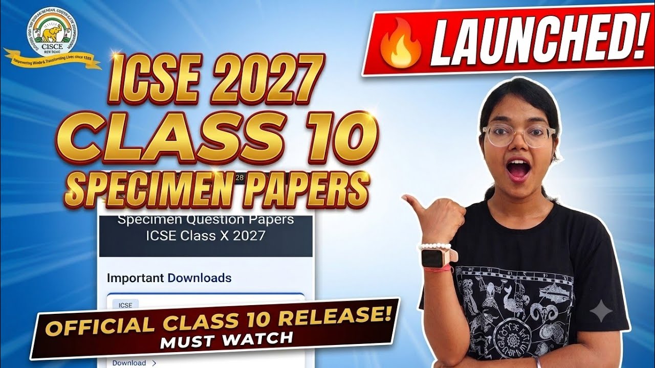 ICSE 2027 Specimen Paper Launched🔥 | Officially Released for Boards 2027 Class 10 | MUST WATCH 