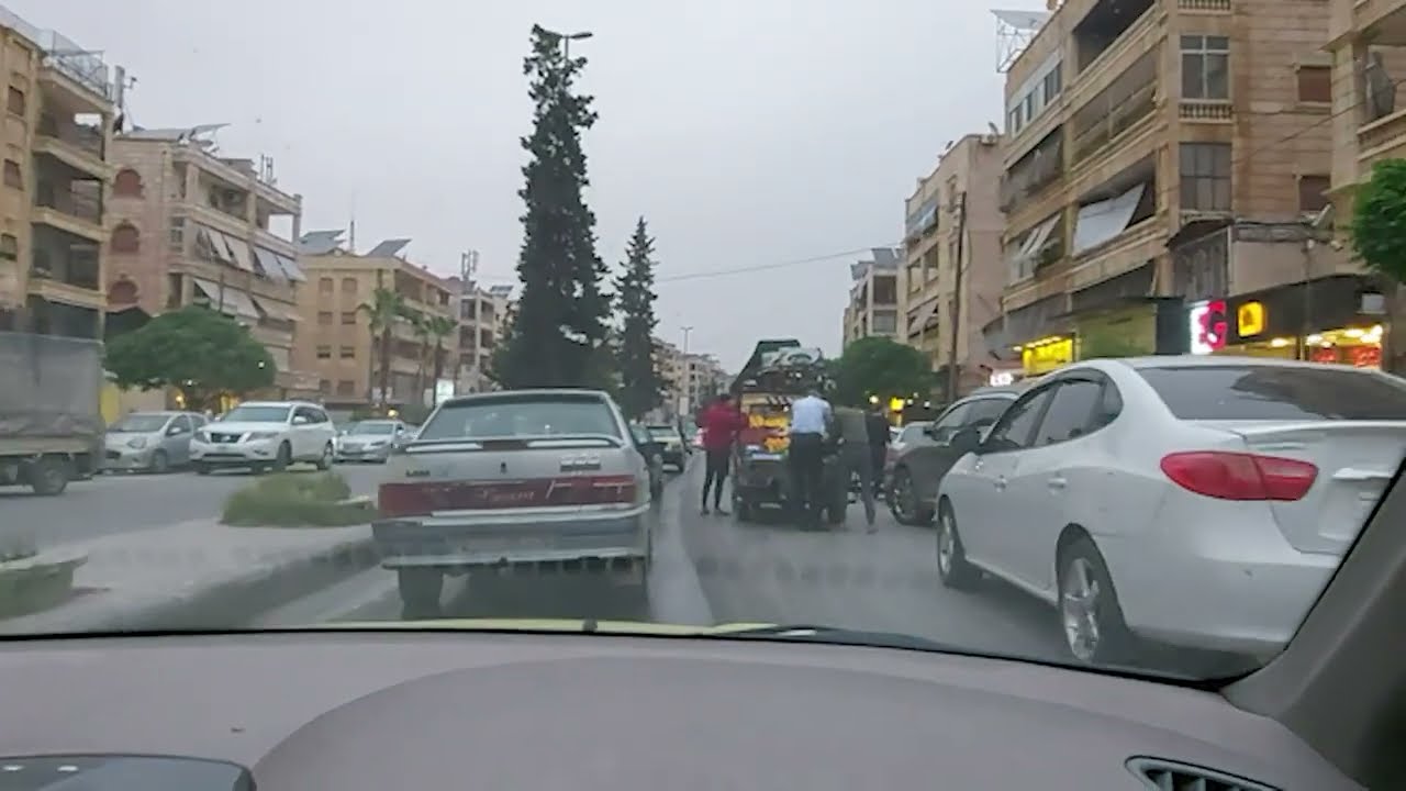 جولة بحلب طريق من الراموسة الى مفرق حلب الجديدة