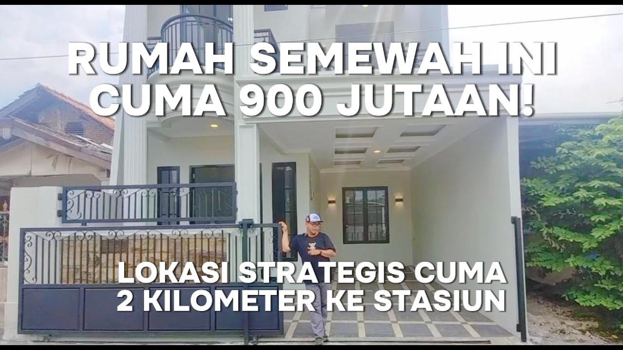 RUMAH 900 JUTAAN LOKASI STRATEGIS CUMA 2 KM KE STASIUN DEPOK LAMA!