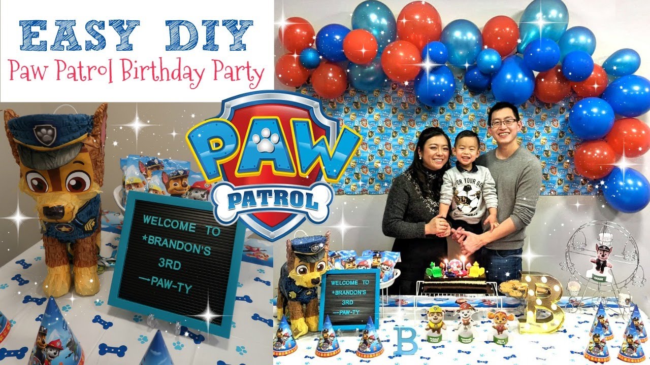 PAW PATROL BIRTHDAY PARTY (DIY , EASY & AFFORDABLE) | HOW TO DIY PAW PATROL BIRTHDAY PARTY | PART 1