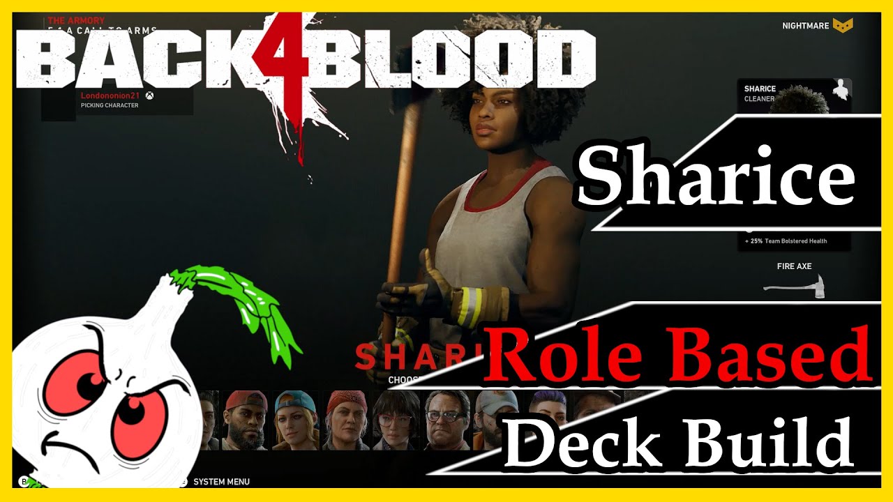 Back 4 Blood: A ROLE BASED DECK BUILD FOR SHARICE// SKILL ANALYSIS