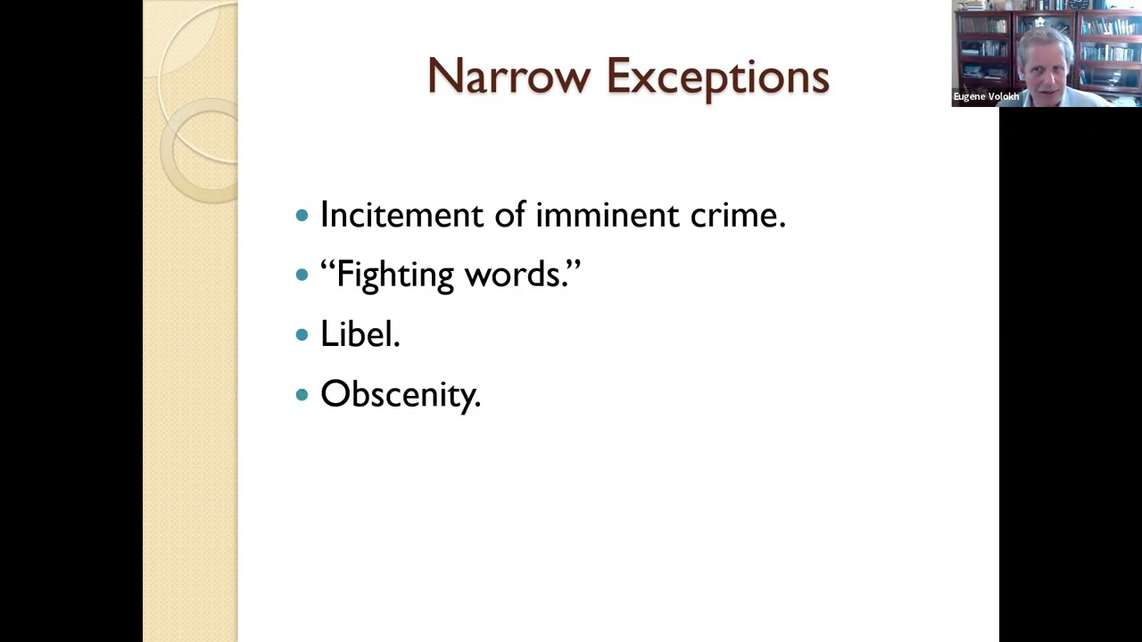 First Amendment: Freedom of Speech and Press