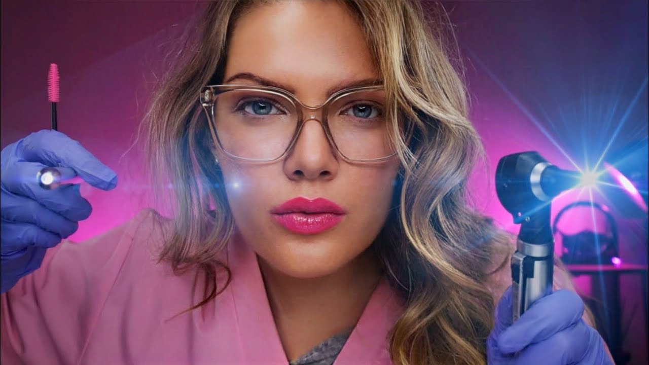 ASMR Ear Exam but You don't Understand what I Say, Otoscope Inspection, Ear Cleaning, Binaural