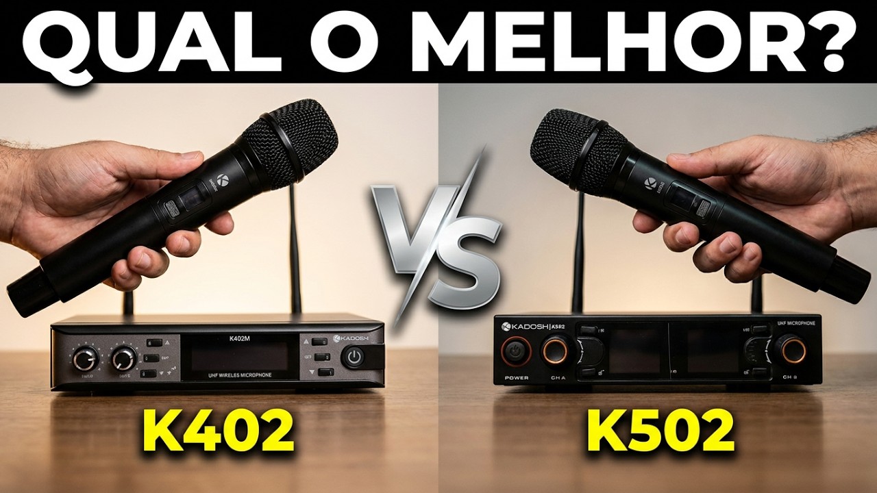 Comparativo - Microfones Kadosh K402 x K502